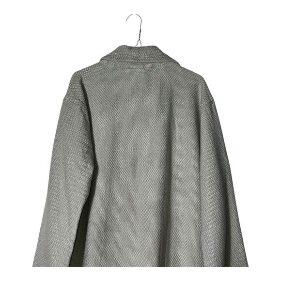 2175. Coyuchi Unisex Gray Robe M midweight 100% organic cotton‎ missing tie belt - Picture 6 of 7